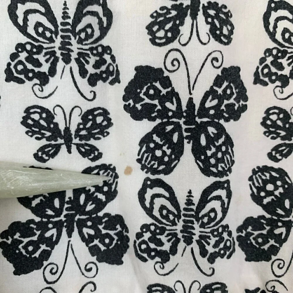 5/$25 The Children's Place Girls Butterfly Print Tiered Dress Pink Pom‎ Pom Trim - Picture 3 of 6